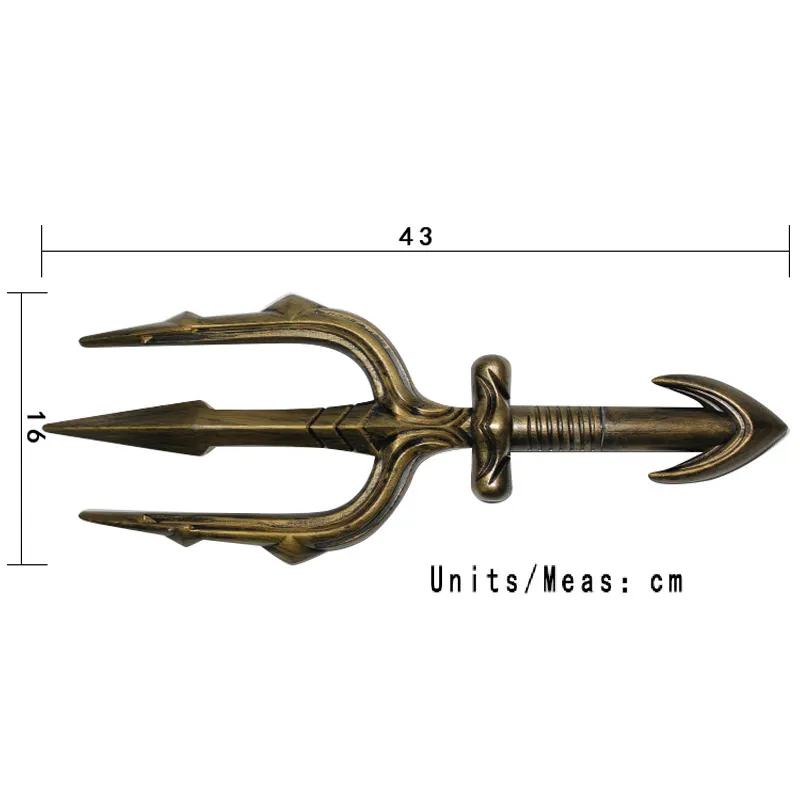 Aquaman Trident of Neptune untuk prop cosplay Filem