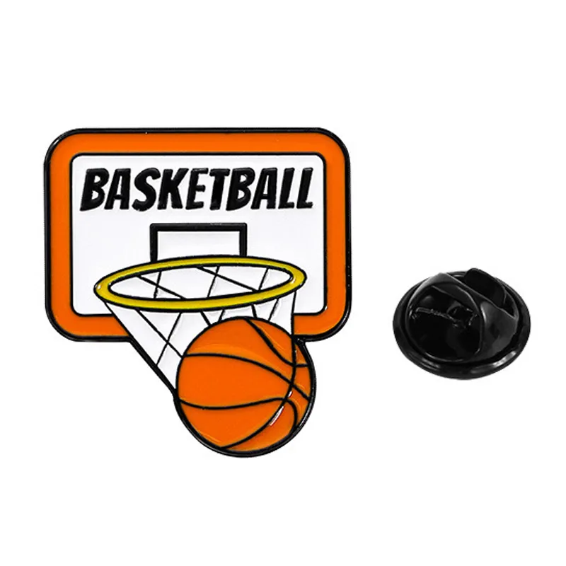 Basketball Slam Dunk Metal Broche