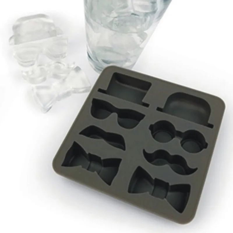 Bow Tie Ice Mold Beard Ice Box