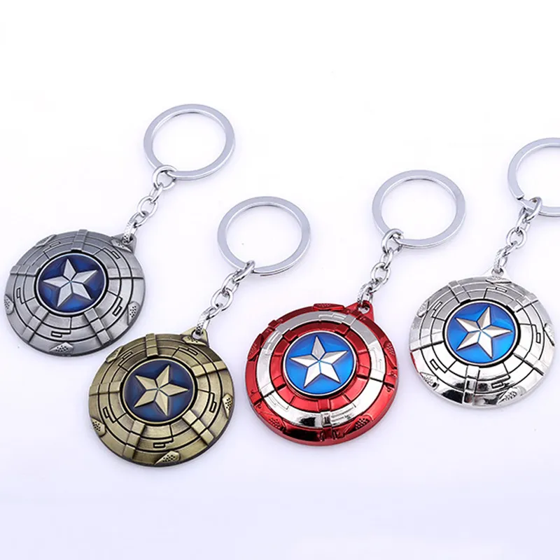 Captain America Shield Metal Keychain