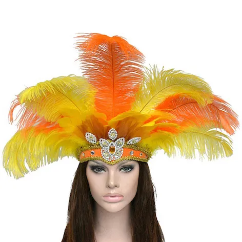 Tocado de plumas para disfraz, accesorio para el pelo para fiesta de Cosplay