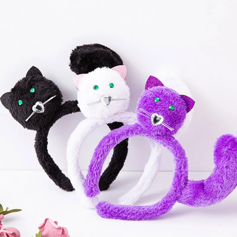 Cartoon Plush Wash Face Headbands