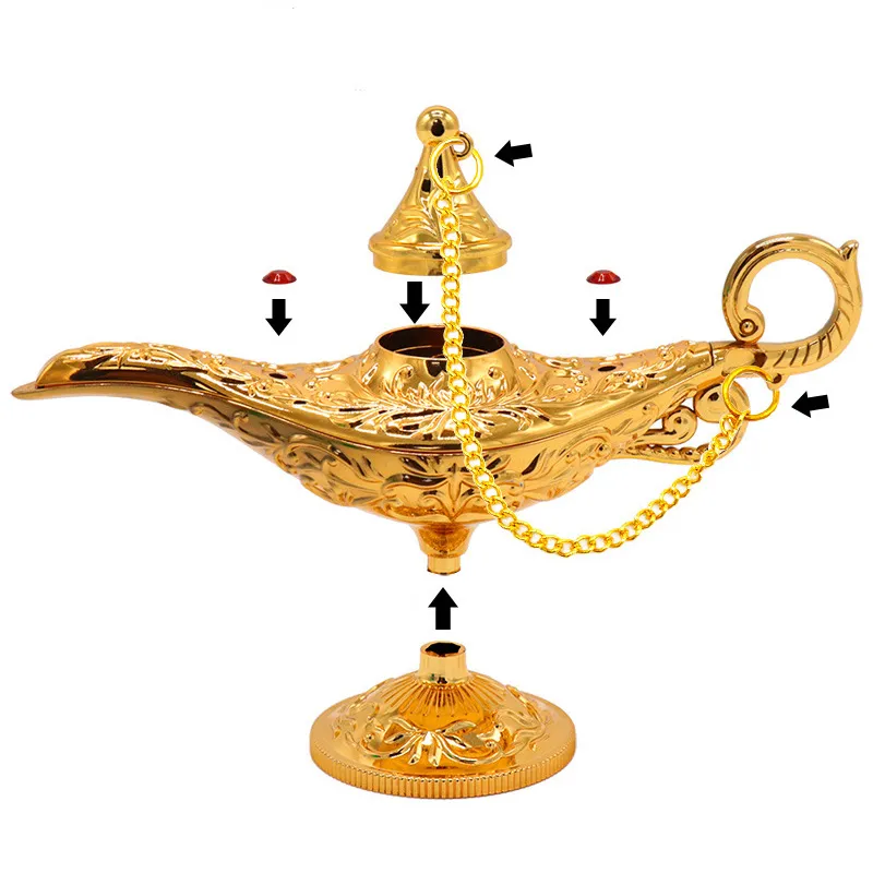 farverige Aladdin Kina lampe hjem gaver