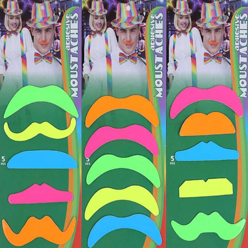 Colorful Handlebar Mustache