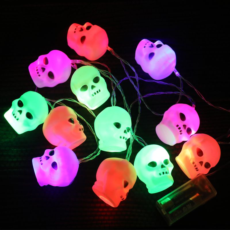 Colorful Indoor 30 LED Ghost Halloween String Lights