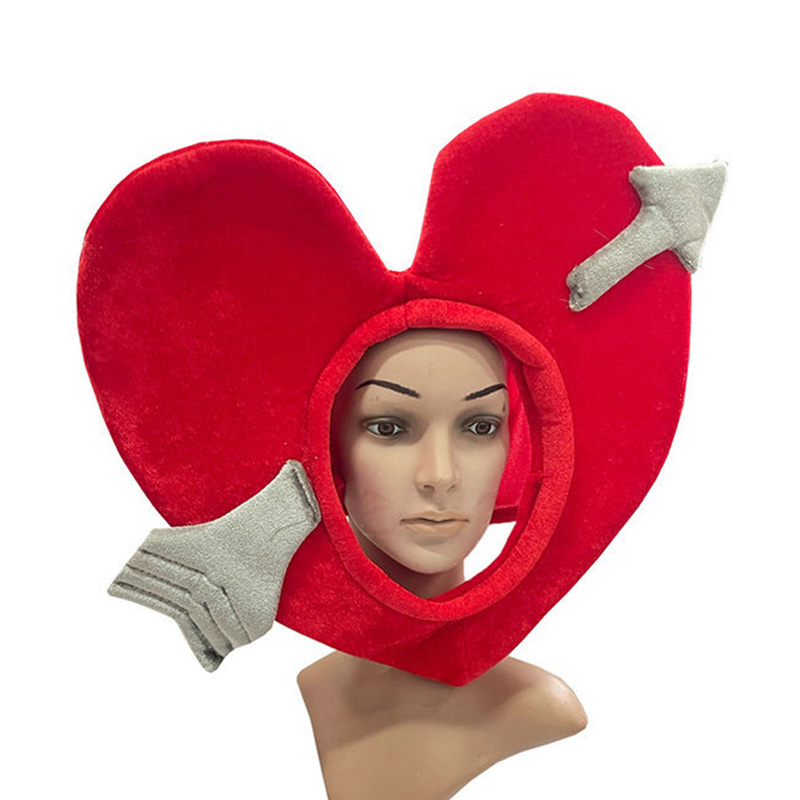Costumes Valentine's Cupid Love Red Hood Hat