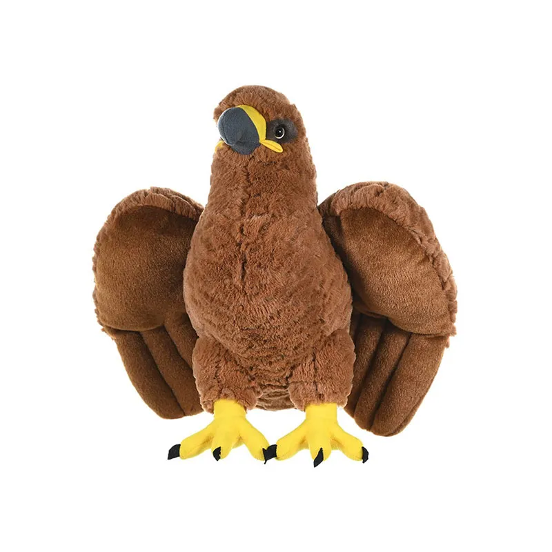 Mainan lembut mewah Eagle Soft Toy Plush Jungle Eagle Toy untuk kanak-kanak