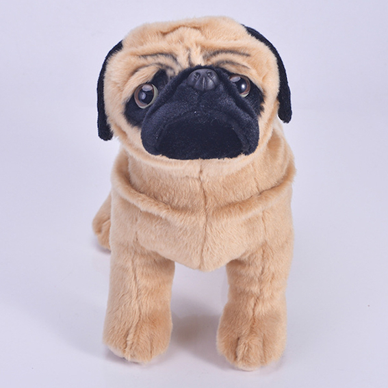 Cute Plush Material Dog Pug Stuffed Plush Toys Pug Dog