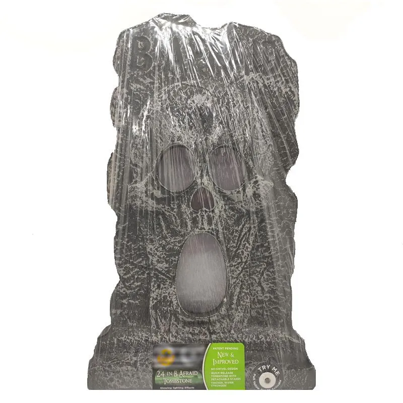 Outdoor Graveyard Rip Skull Foam Headstone