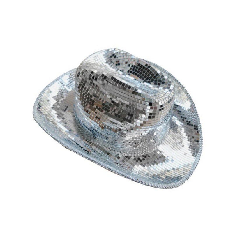 Disco Ball Cowboy Hat Party Disco Cowgirl Hat