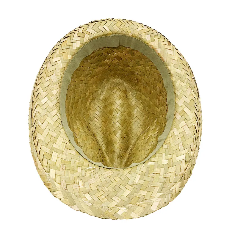 Sombrero de paja de rafia para hombre Sombreros con visera de paja