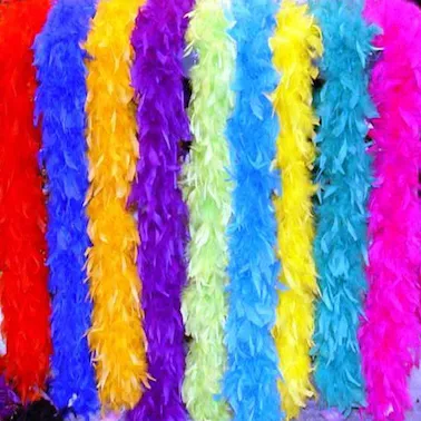 Fancy Dress Yellow Marabou Party Decoration Cheap feather boa