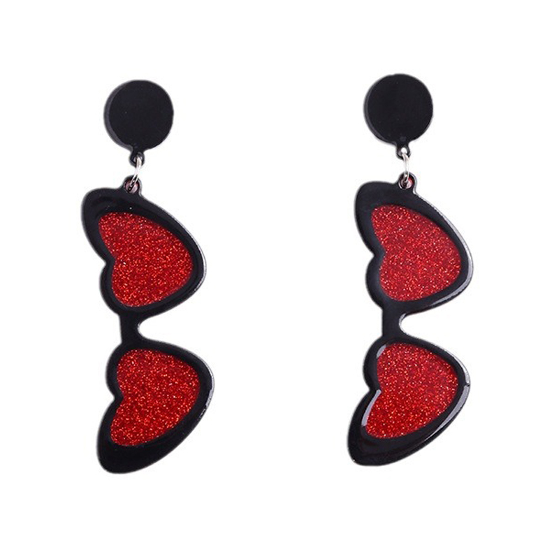 Fashion Acrylic Heart Earrings