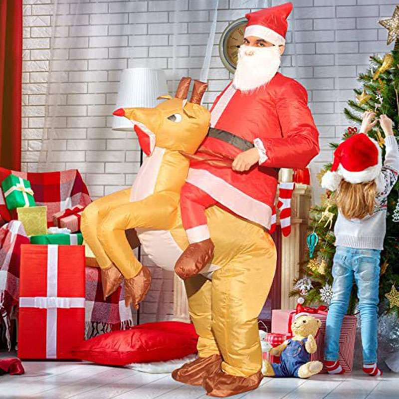 Christmas Inflatable Santa Claus Costume
