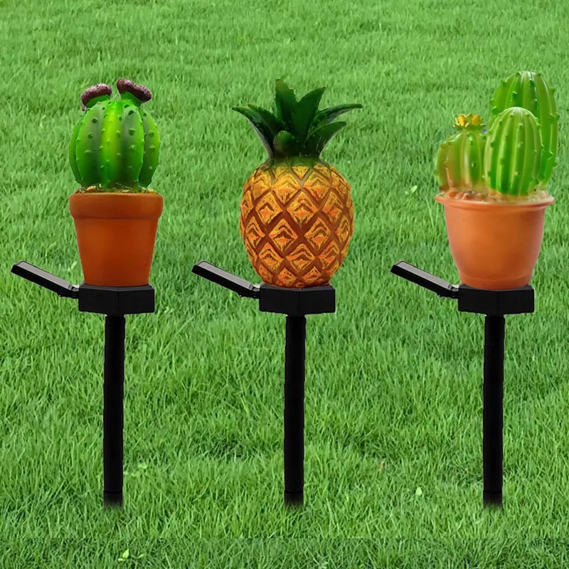 Garden LED Fruit Pineapple Cactus Stake Light