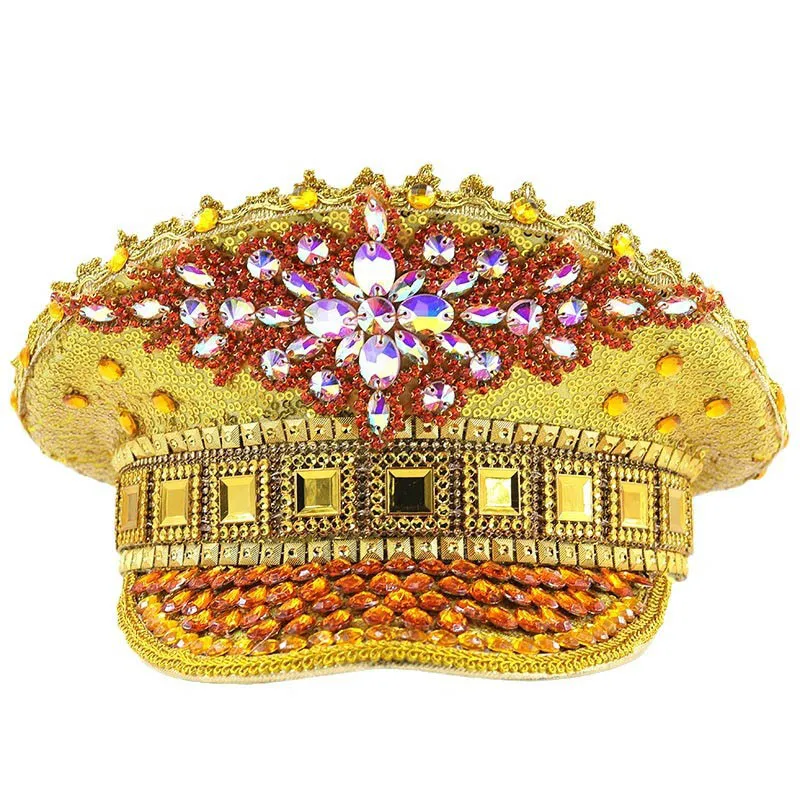 Gold Sequin Carnival Party Hat