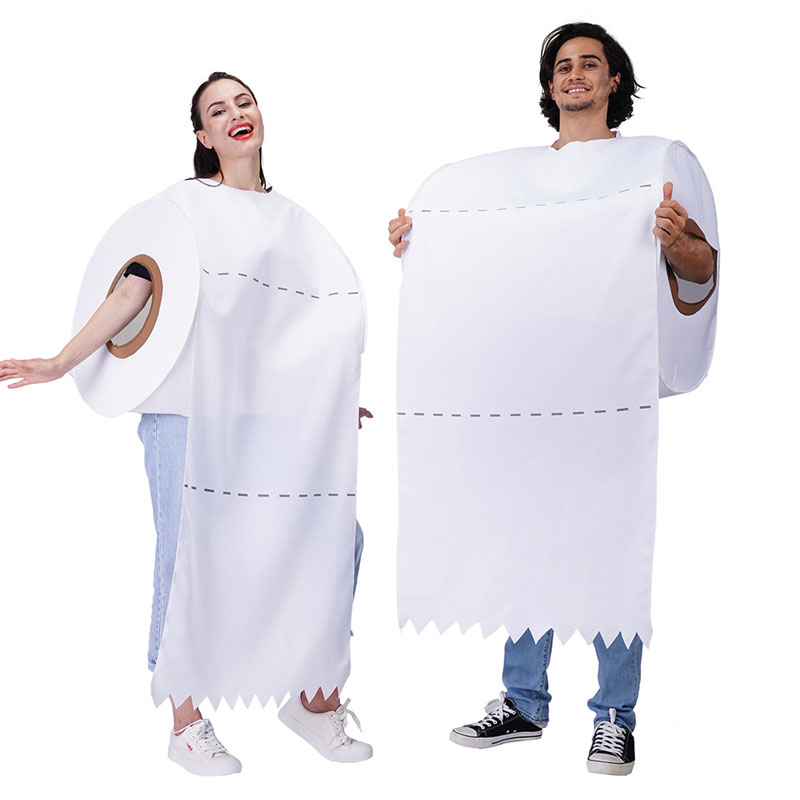 New Toilet Paper Roll Top Print Costumes
