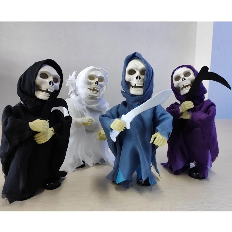 Halloween Skeleton Electric Glowing Ghost Props