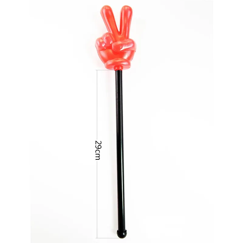 Hot salg spil rekvisitter plast hånd finger stick Finger Pointing Stick Cartoon Pointer Undervisningsmateriale