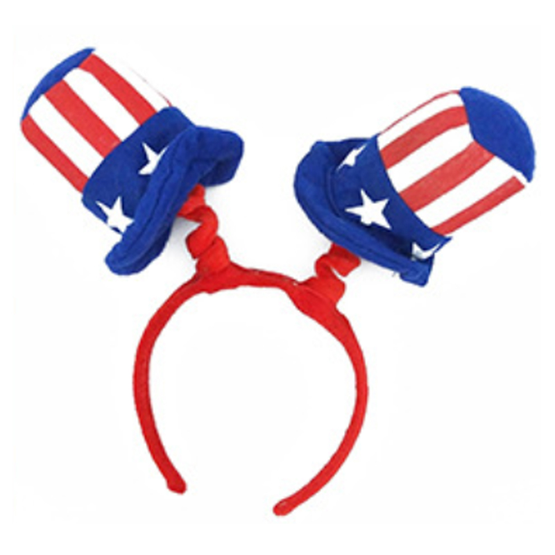 Independence Day Bowknot Headband Party Supplies Rabbit Ears Hair Accessories Girls 4th Of July Party Decorations Favor Gift