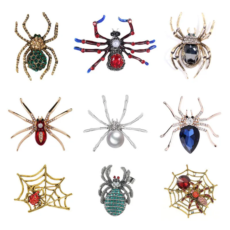 Insect Spider Fashion Pin rintaneula