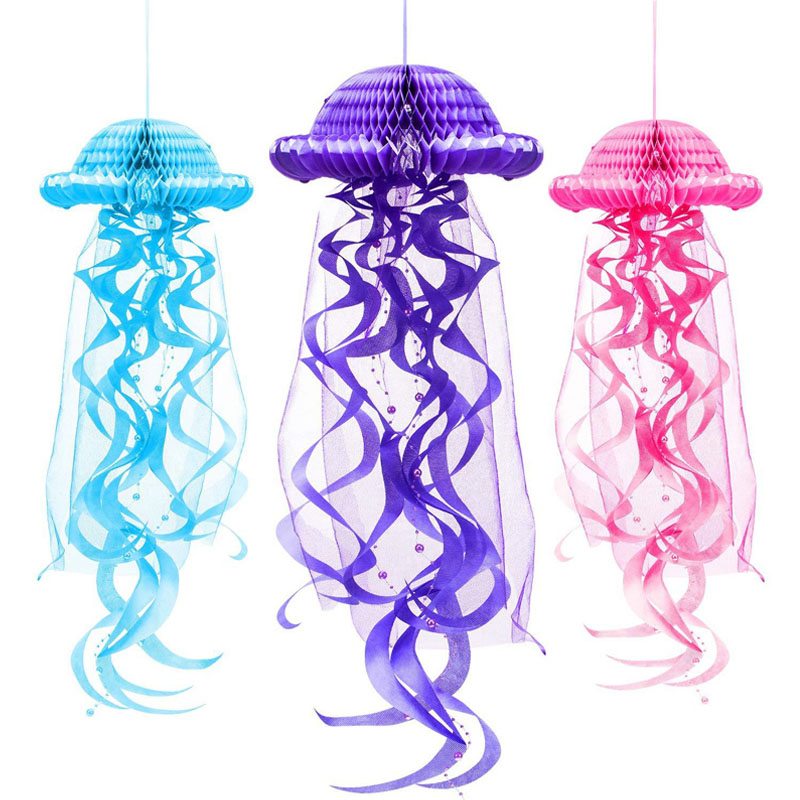 Jellyfish honeycomb paper lantern
