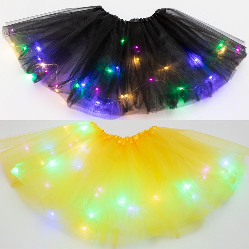 Tutu Skirt Princess ball gown Tulle Dancewear led Light Ballet