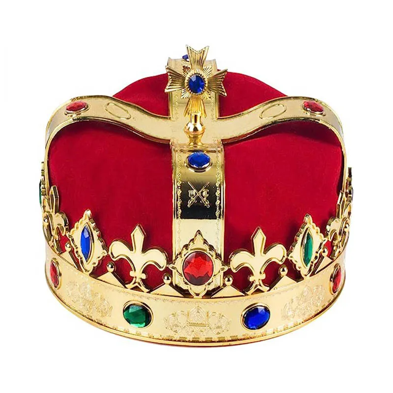 King Prince Dekoration Fashion Plastic King Crown Hat