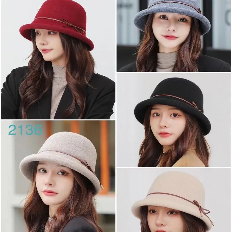 Woolen Hat For Autumn And Winter Ladies