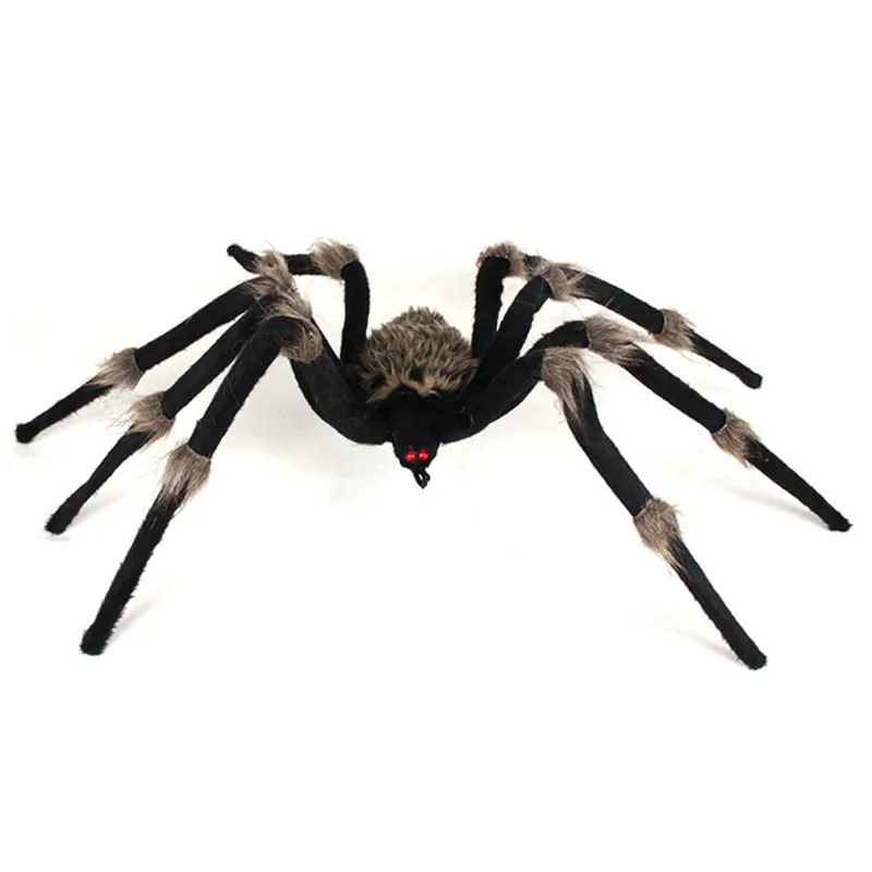 Araña de peluche de simulación de terror grande