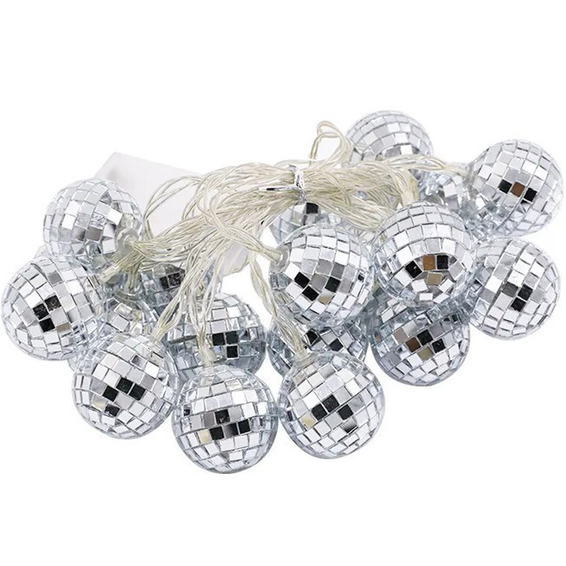 Led Disco Ball Mirror Party String Light For Party