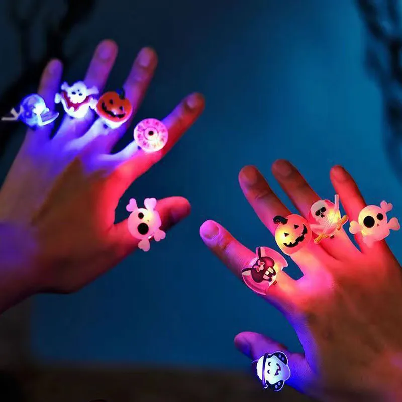 Anillo de Halloween con luz LED