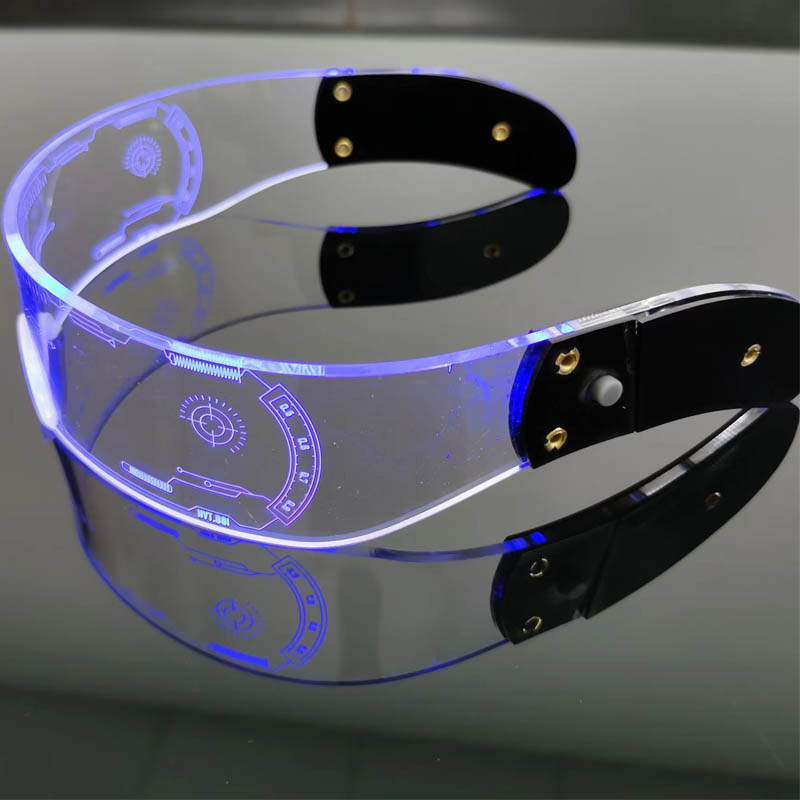 LED Luminous Glasses Electronic Visor Glasses Light Up Glasses