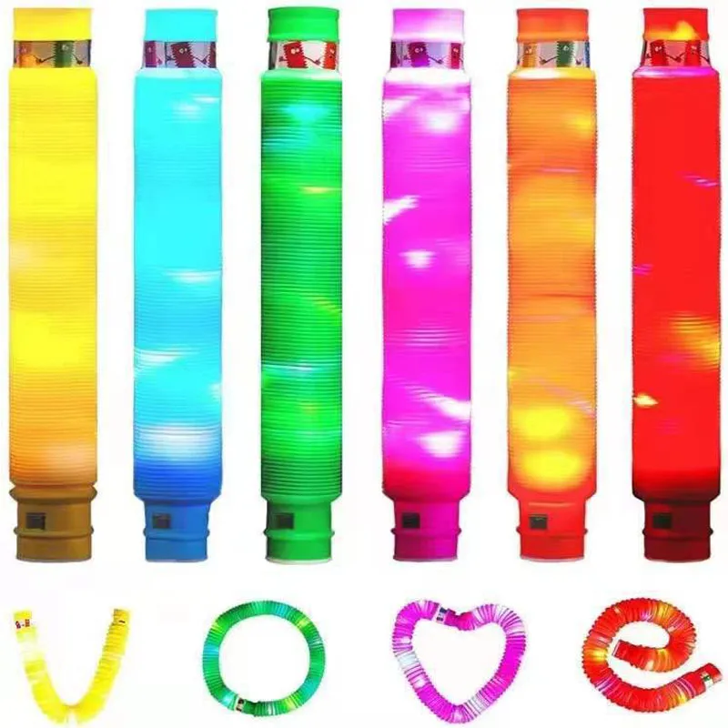 Nyalakan LED Pop Tiub Glow Sticks untuk Kanak-kanak