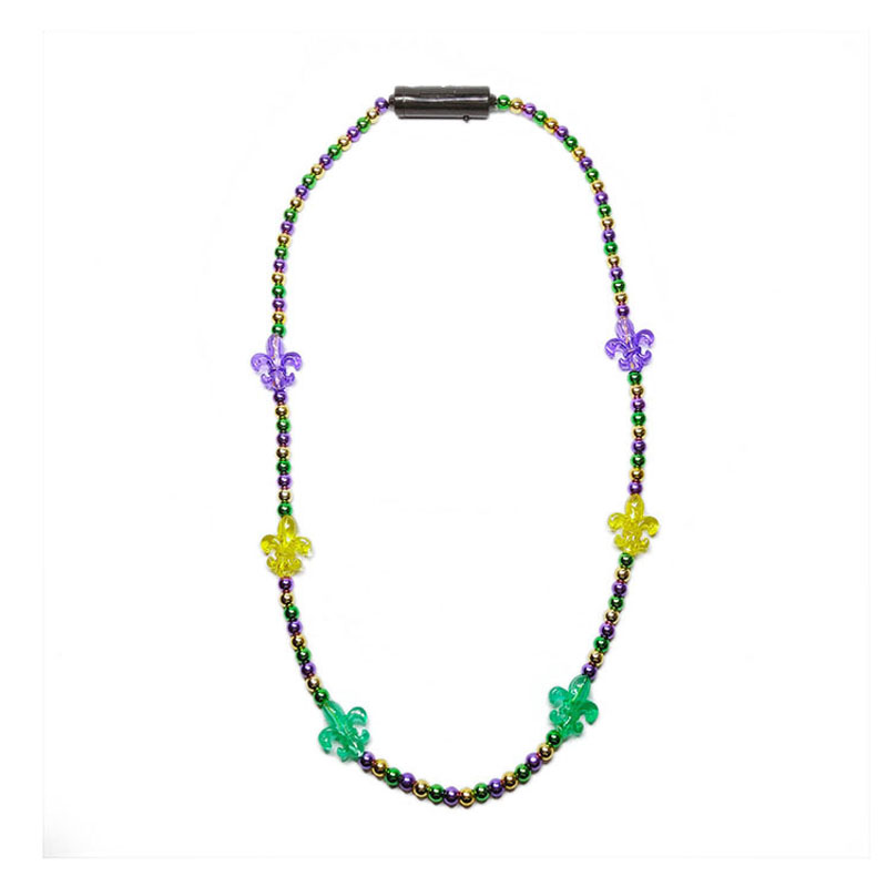 Light up Mardi gras Party LED Glowing Bead Necklace