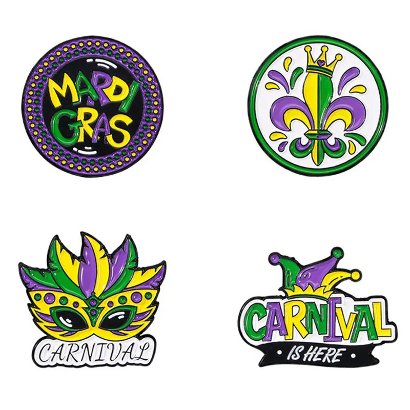 Mardi Gras Pin Jelvény