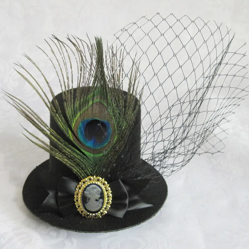 Mini Top Hat Hair Clip For Halloween