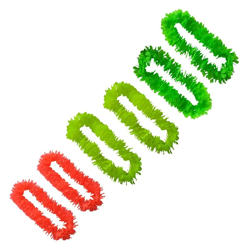 মাল্টি-কালার হাওয়াই গারল্যান্ড ক্রান্তীয় পার্টি সজ্জা