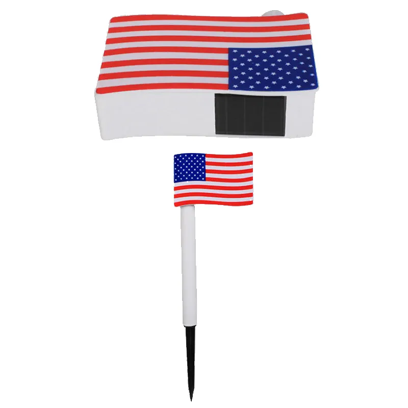 Outdoor LED Solar Lawn Flag Lights