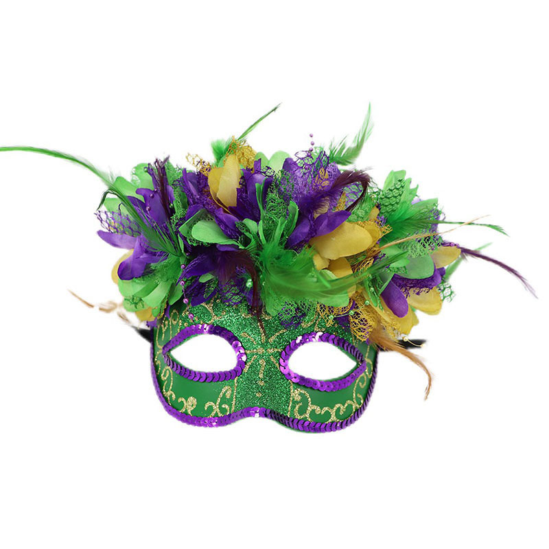 Party Cosplay Mardi Gras Feathers Mask
