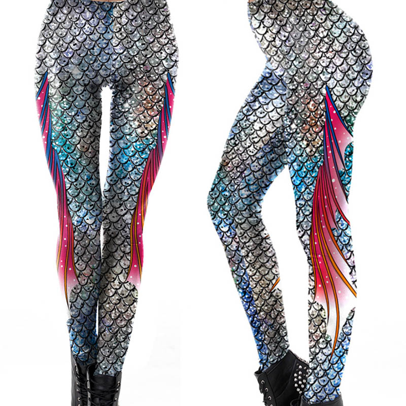 Party digital printed mermaid legging