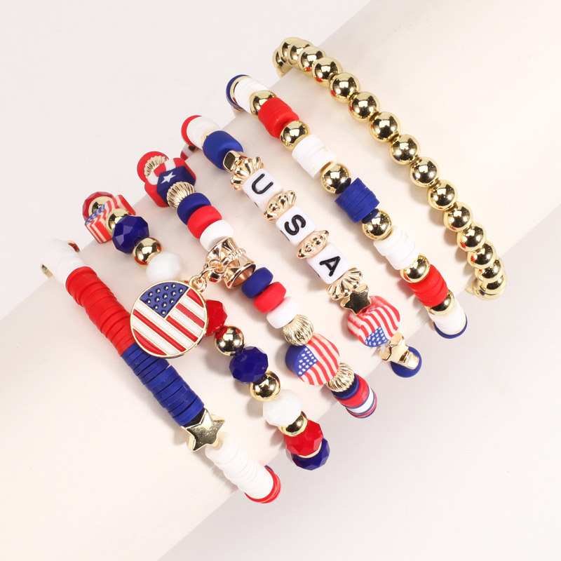 Personalized American Independence Day Bracelet Jewelry