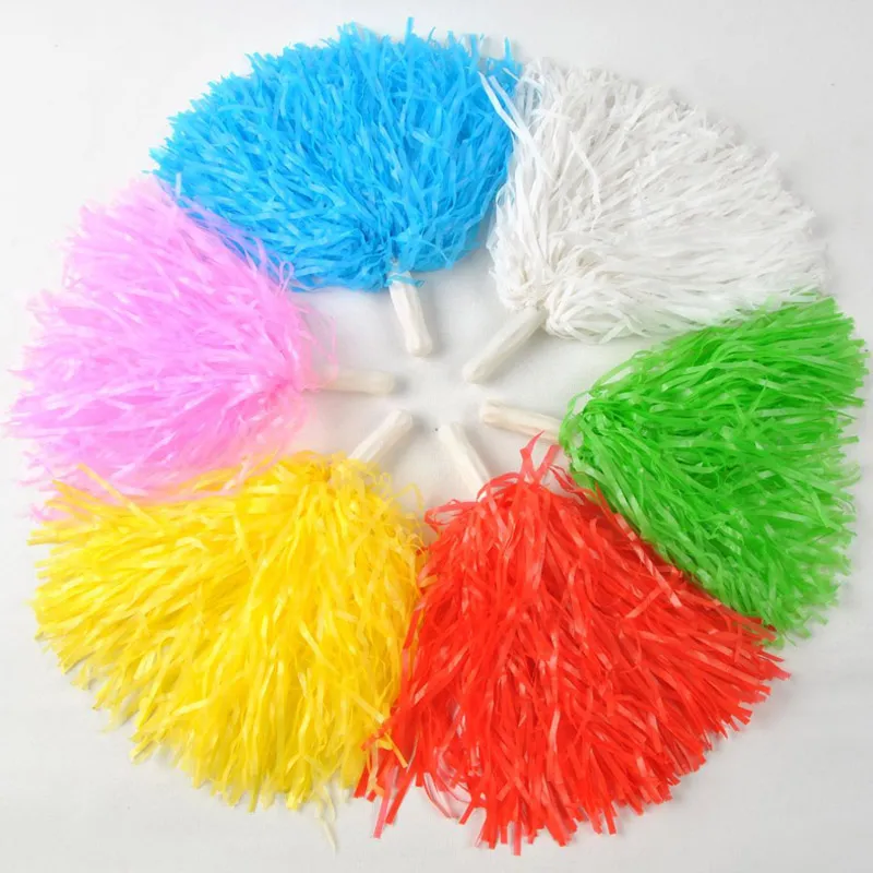 হ্যান্ডেল সঙ্গে প্লাস্টিক চিয়ারলিডিং Pom Poms