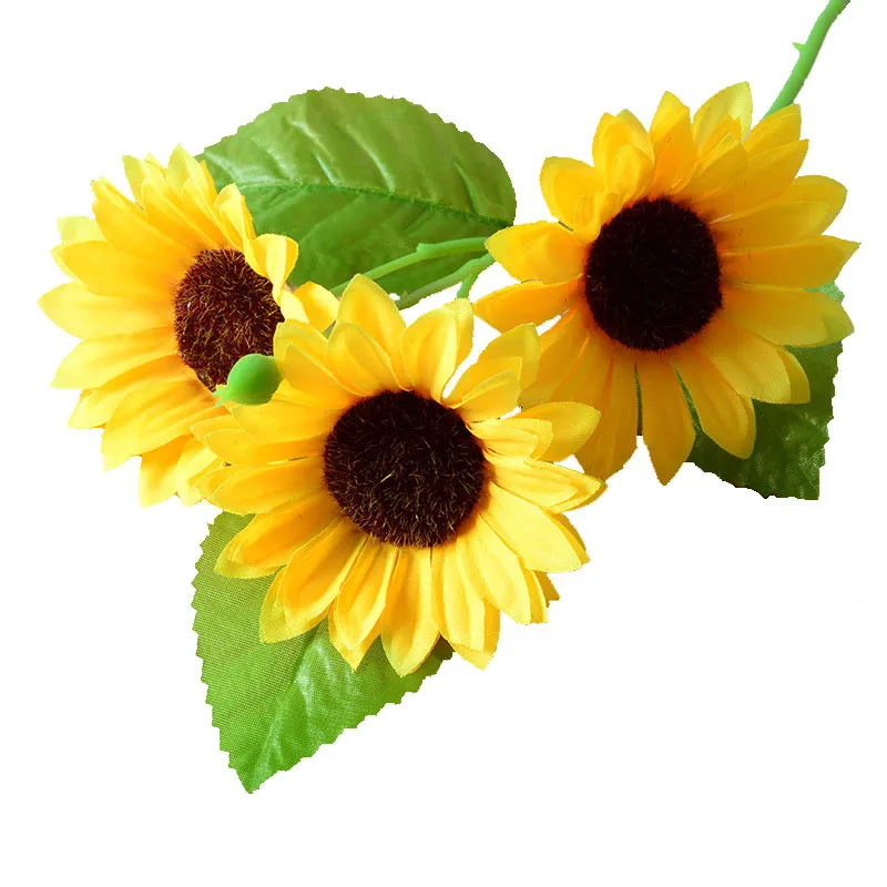 Plastic Sunflower Artificial For Home Decor