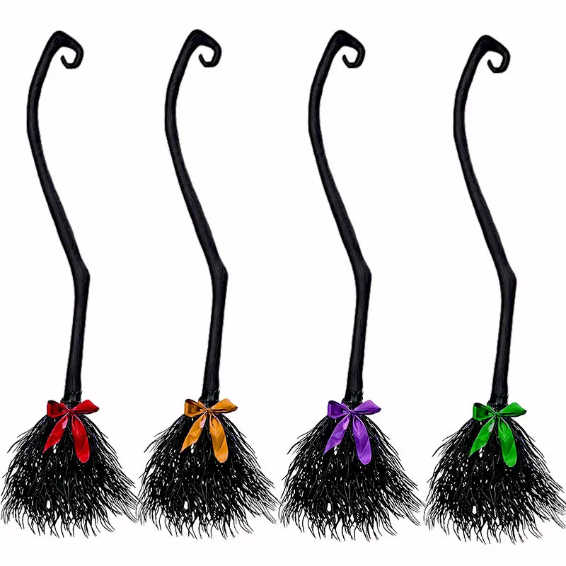 Plastic Witch Magic Broom Prop