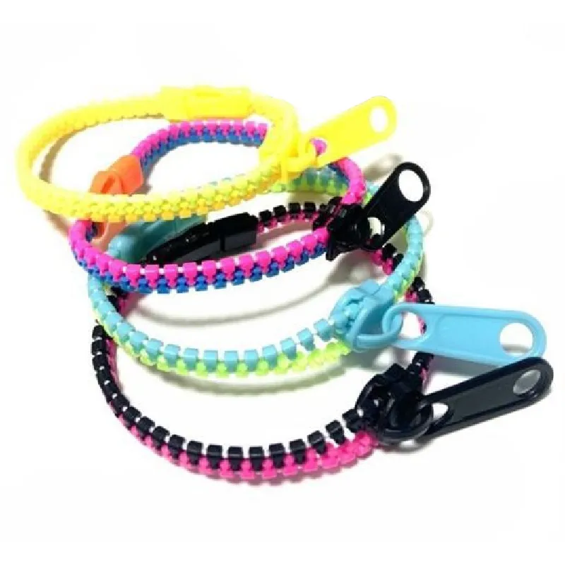 Plastic Zipper Bracelet