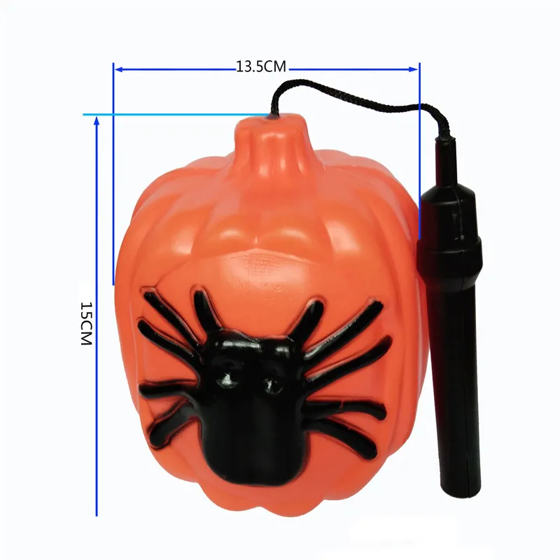 Linternas de calabaza portátiles, iluminación de accesorios de calabaza de plástico