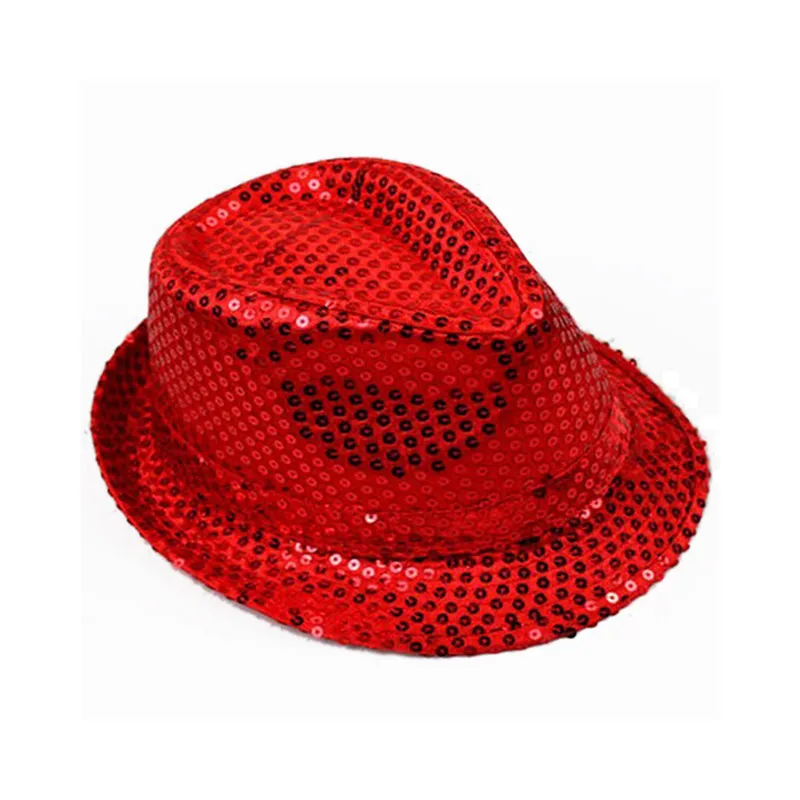 gorra de fiesta con sombrero de cubo de lentejuelas de promoción