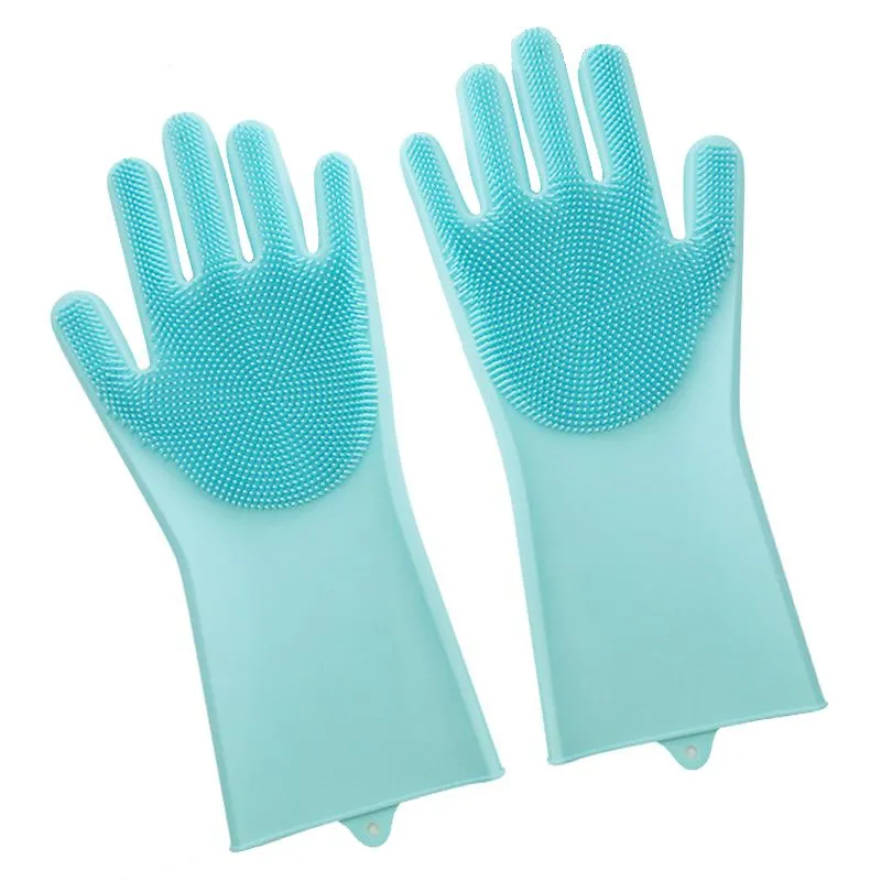 multipurpose silicone gloves with magic cleaning effect