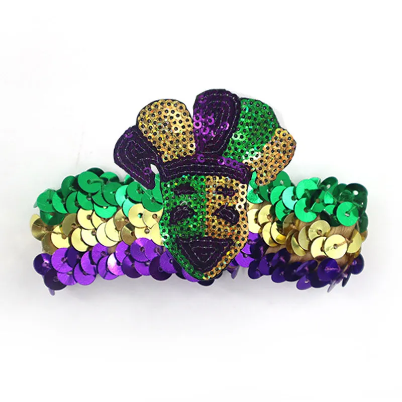 pulsera ajustable de celebración festiva tejida con cuerda de lentejuelas